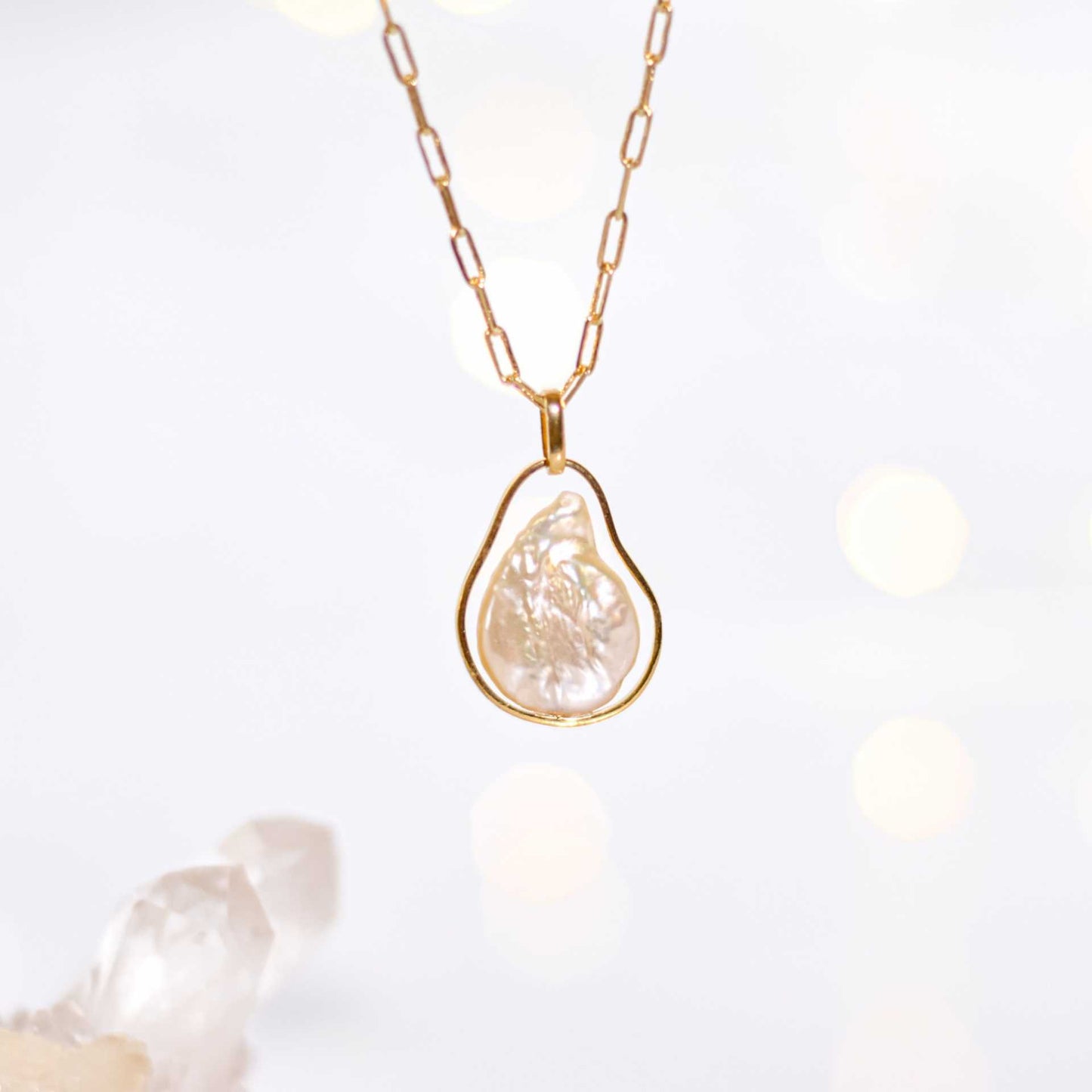 Free-form Pearl Necklace