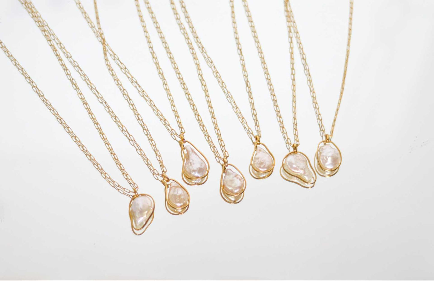 Free-form Pearl Necklace