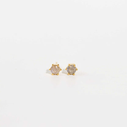 5 mm Round cut Labradorite Earrings
