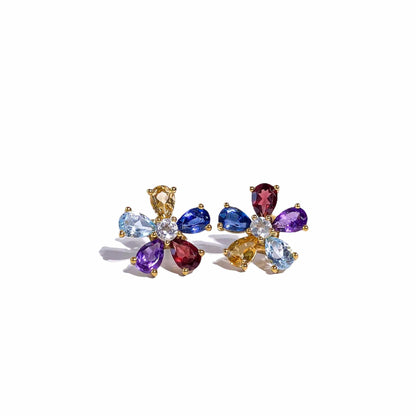 6 x 4 mm Flower Earrings