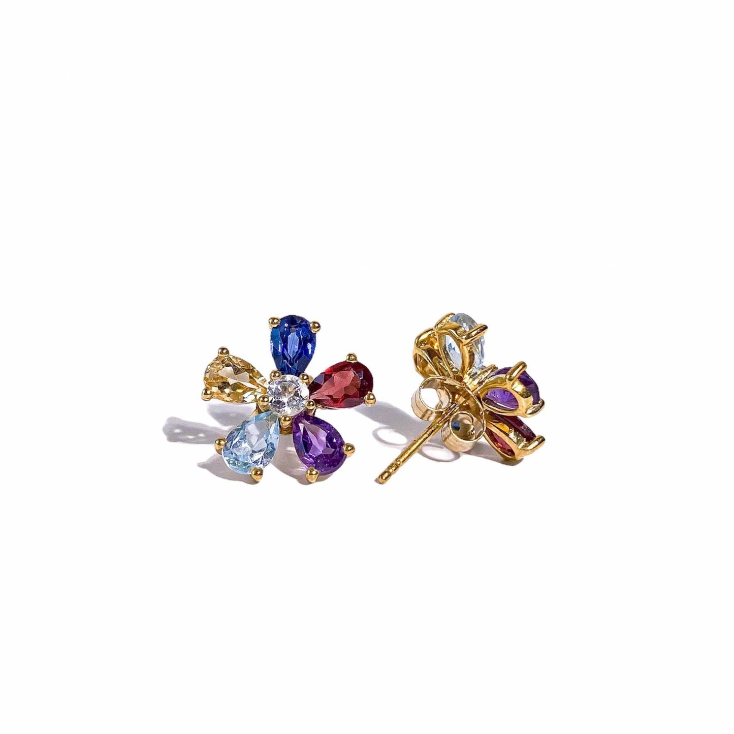 6 x 4 mm Flower Earrings