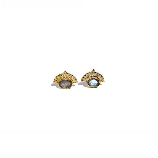 6 x 4 mm Oval cut Labradorite Earrings