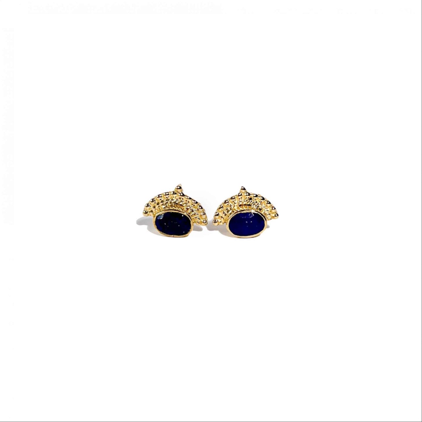 6 x 4 mm Oval cut Lapis Azul Earrings