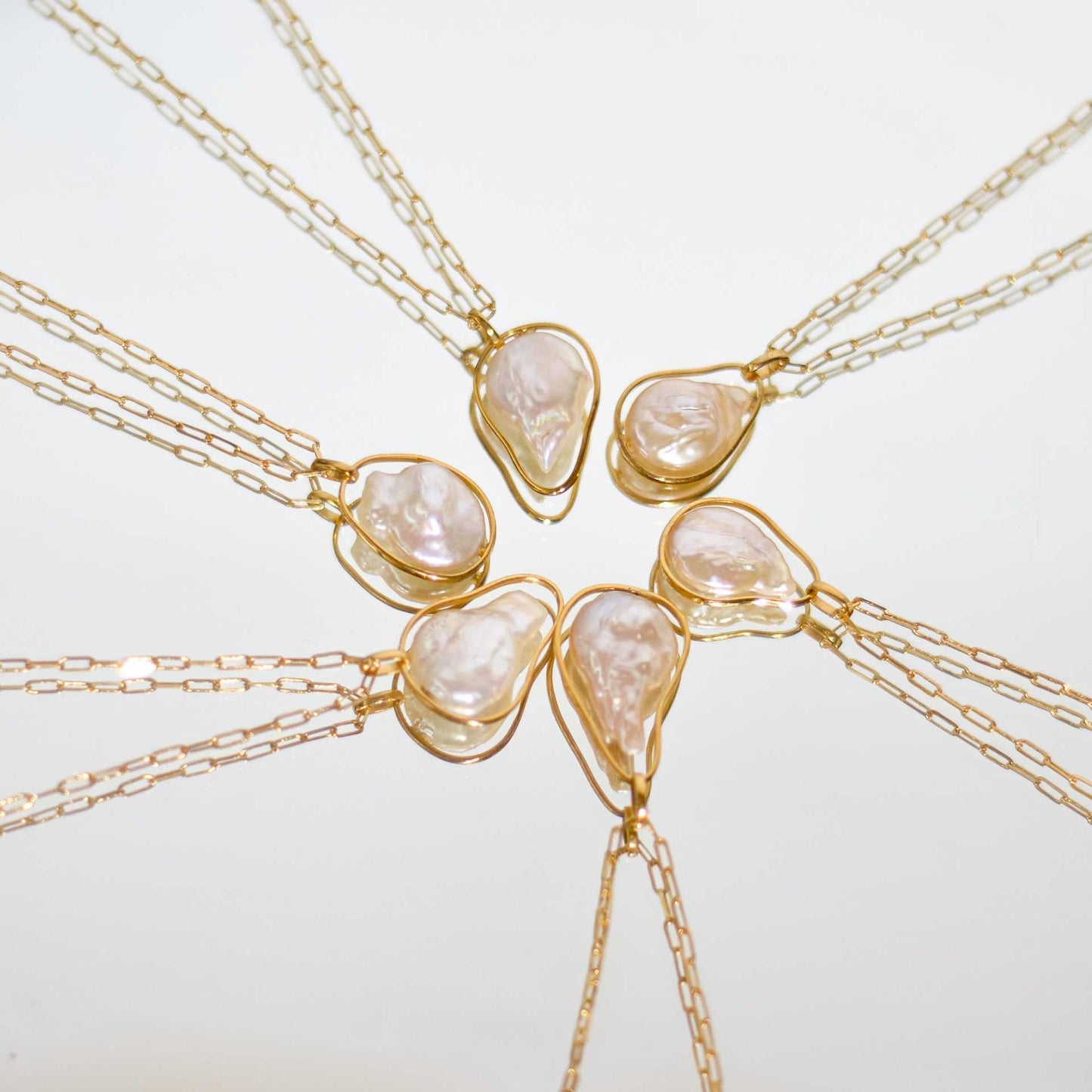 Free-form Pearl Necklace