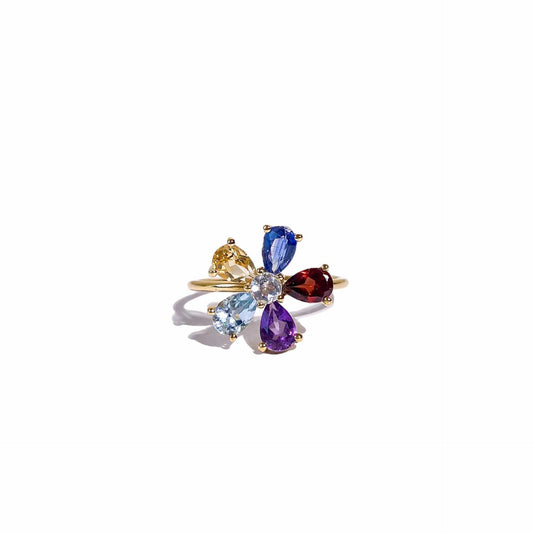 6 x 4 mm Flower Ring
