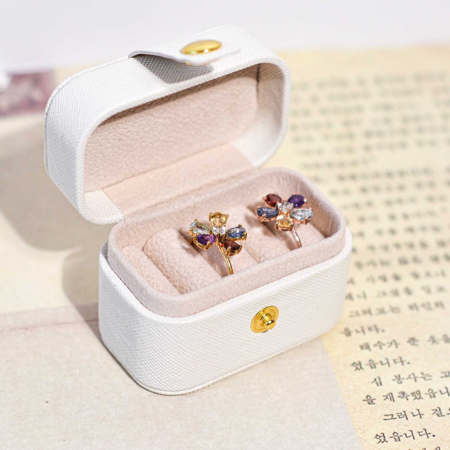 6 x 4 mm Flower Ring