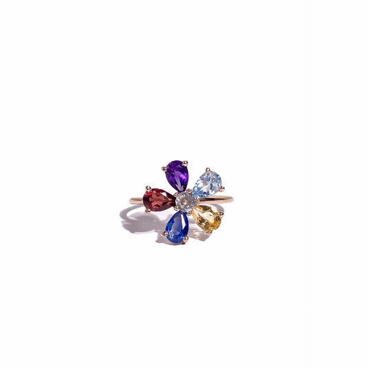 6 x 4 mm Flower Ring
