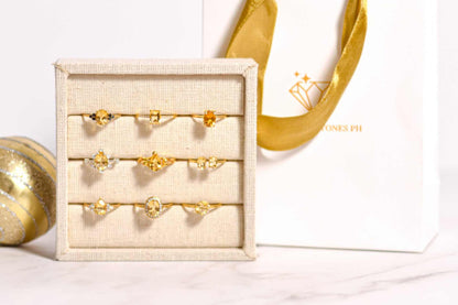 8 x 6 mm Oval cut Citrine Ring